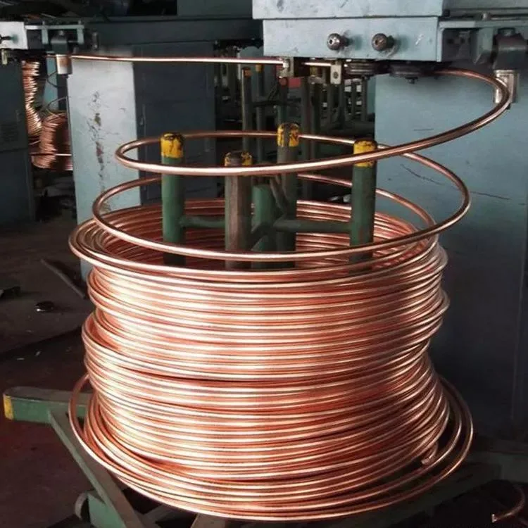 99.9% Copper Tube Water Pipe and Air Conditioner Coil Copper Pipe Diameter Insulated Air Conditioning Copper Use Bronze Cooper Thickness 0.3mm~20mm