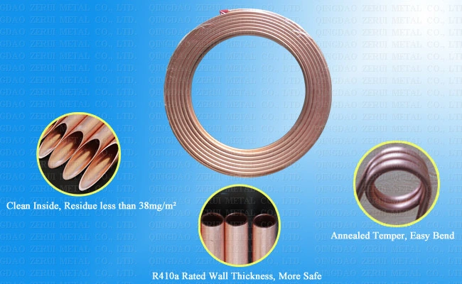 3/8 Type K Soft Drawn Copper Coil Pipe Tubing in Pancake