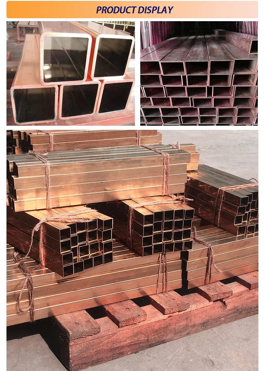 Copper Tube Square Cheap 99% Pure Copper Nickel Pipe 20mm 25mm Copper Tubes 3/8 Straight Water Copper Pipe Branze Brass Tube Pipe