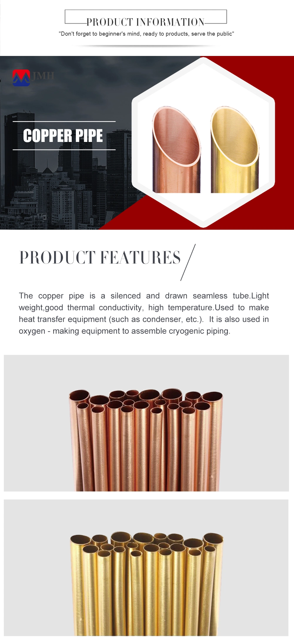 Manufacturer Cooper Pipe Copper Capillary Tube