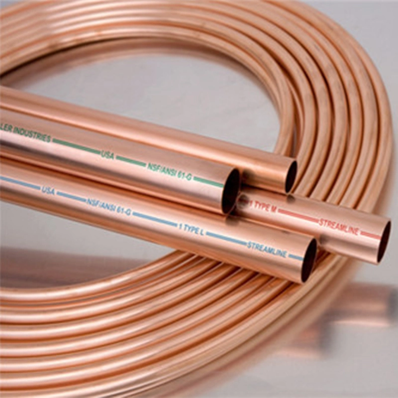 ASTM B75 Copper Tube Pancake Coil Seamless Copper Pipe