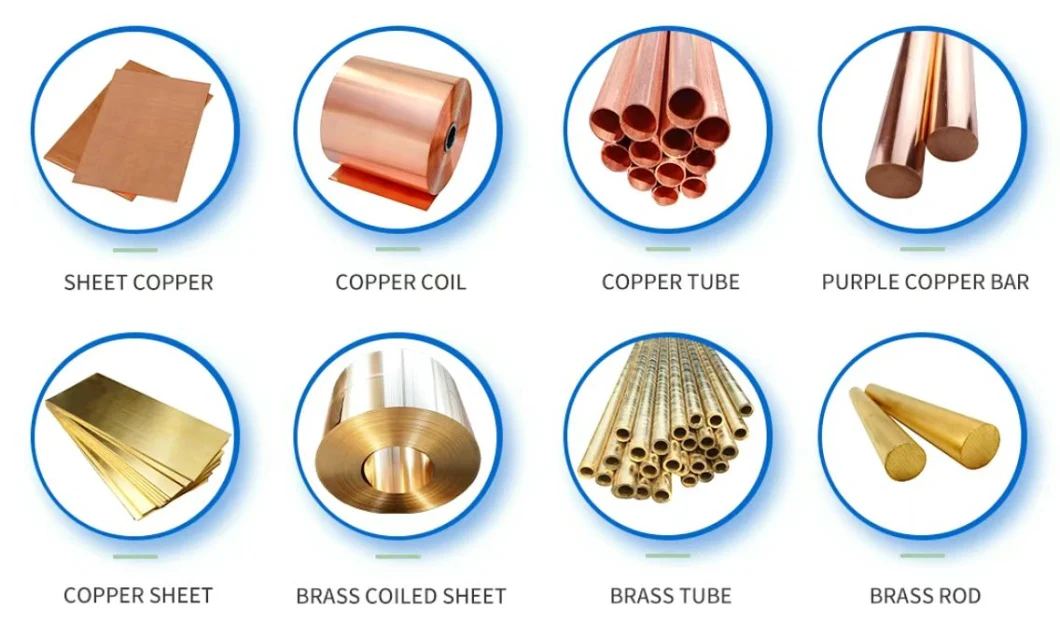 Copper Sheet/Plate/ Pipe/Tube Factory Price Seamless Copper Tube Air Conditioner and Refrigeration Equipment