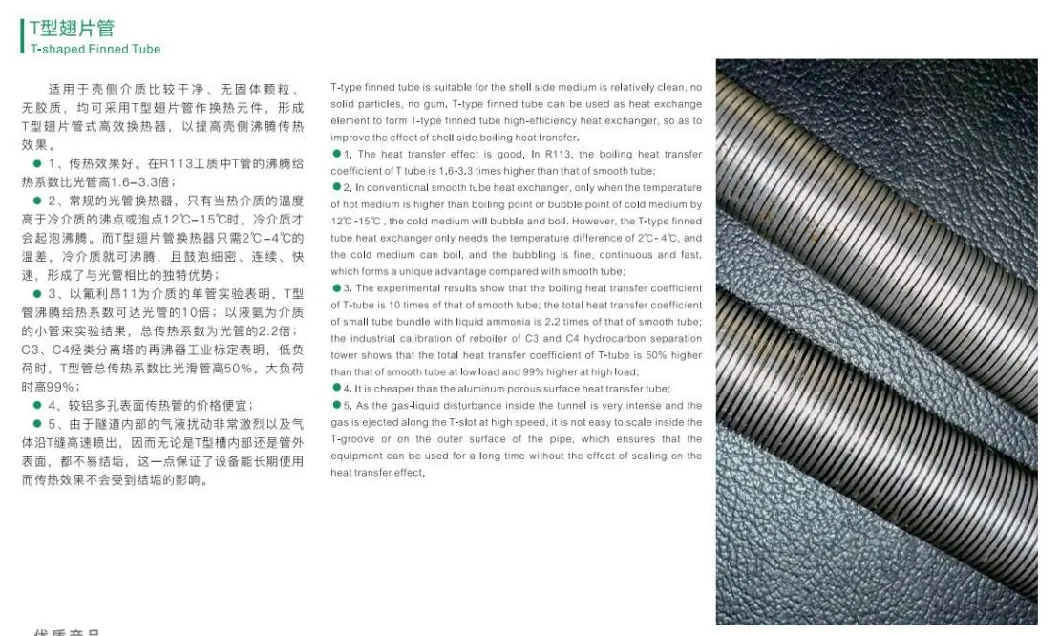 Aluminum Fins Extruded ASTM B-359 Finned Tube Serrated Condenser Kl G Type Fin Tube Tubo Aleteado Copper Finned Tube