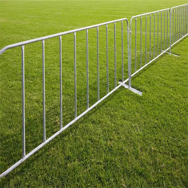 5 Feet Heavy Duty Galvanized Steel Barrier Interlocking Crowd Control Barricade with