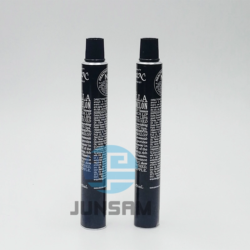 2024 Manufacturer D16mm Aluminum Soft Tube Lip Balm Tube with Cylinder Cap