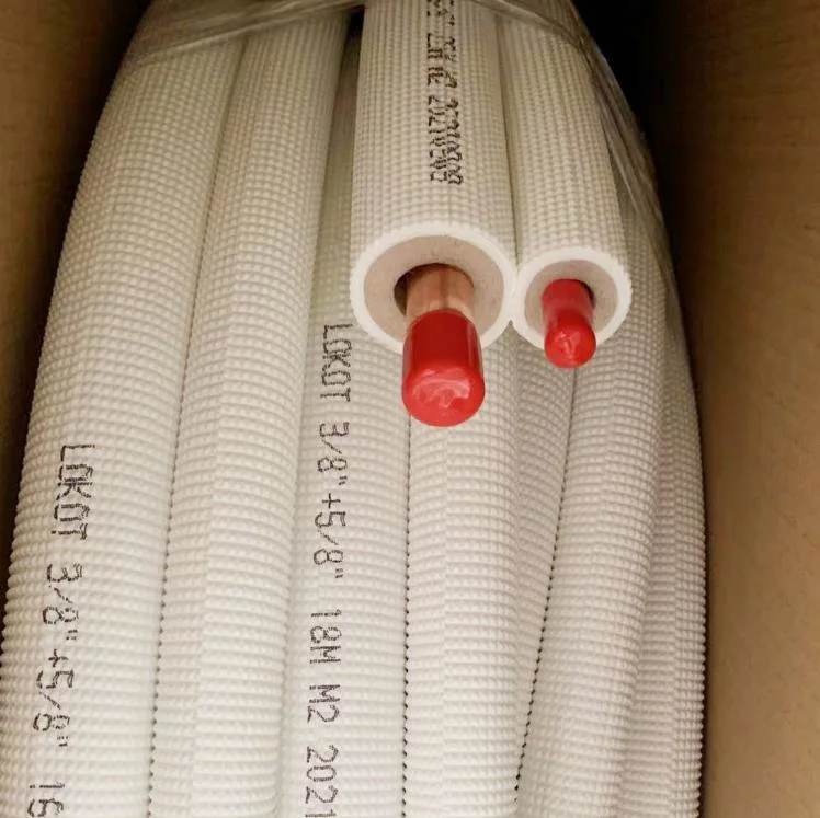 Split Air Conditioner 15m 50m Twin Pair Copper Tube Insulated Copper Pipe