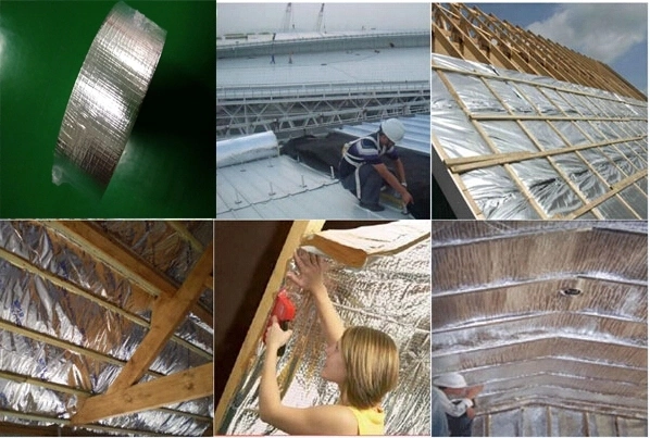 Perforated Heavy Duty Aluminum Foil Paper as HVAC Tube Insulation in China Factory