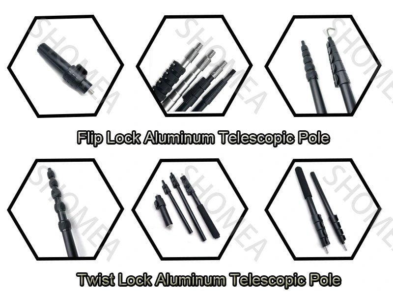 Extentool Custom-Length Aluminum Telescopic Tube Twist Lock with Heavy Duty Extension Rod