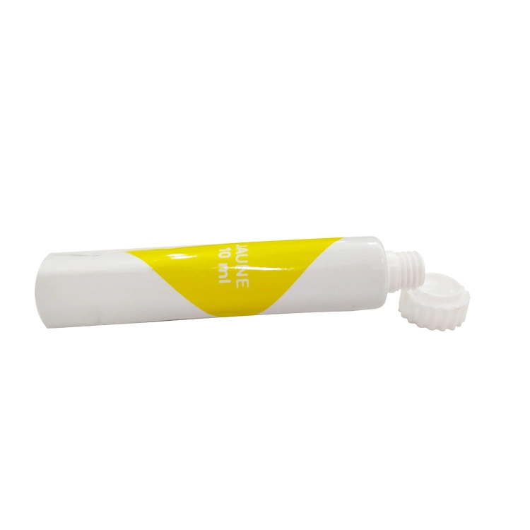 Aluminum Plastic Paint Packaging Tubes with Octagonal Cap