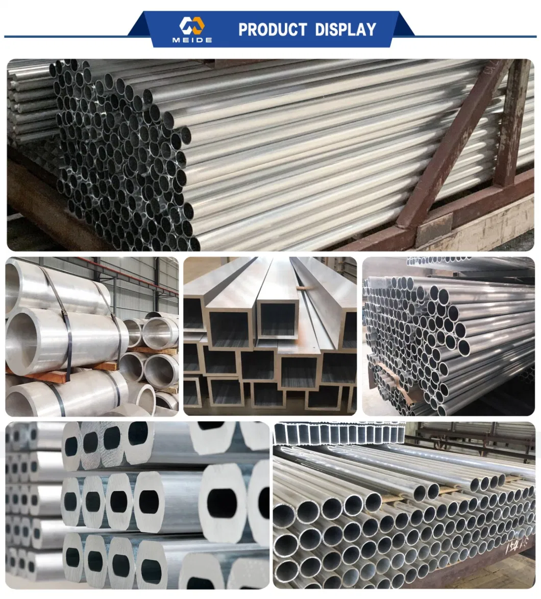 Factory Direct Custom Aluminum Hollow Pipe 1050 1100 1060 2A12 5052 5083 6060 6061 6063 6082 7075 7010 Extrusion Seamless Thick Wall Aluminum Tube