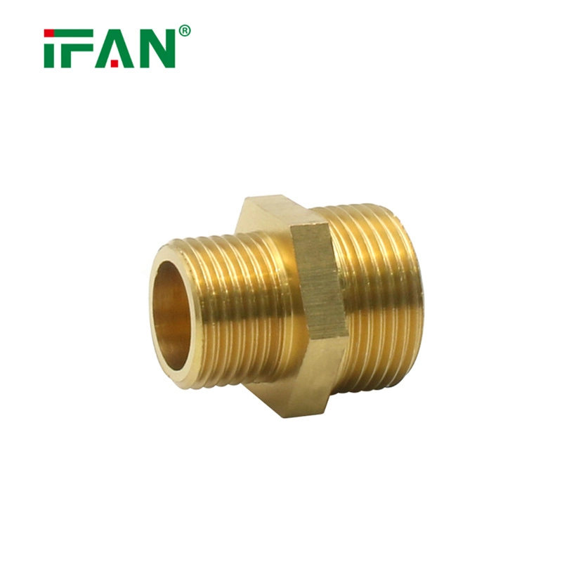 Ifan High Pressure Brass Pipe Connector Copper Fitting Brass Tube Fitting