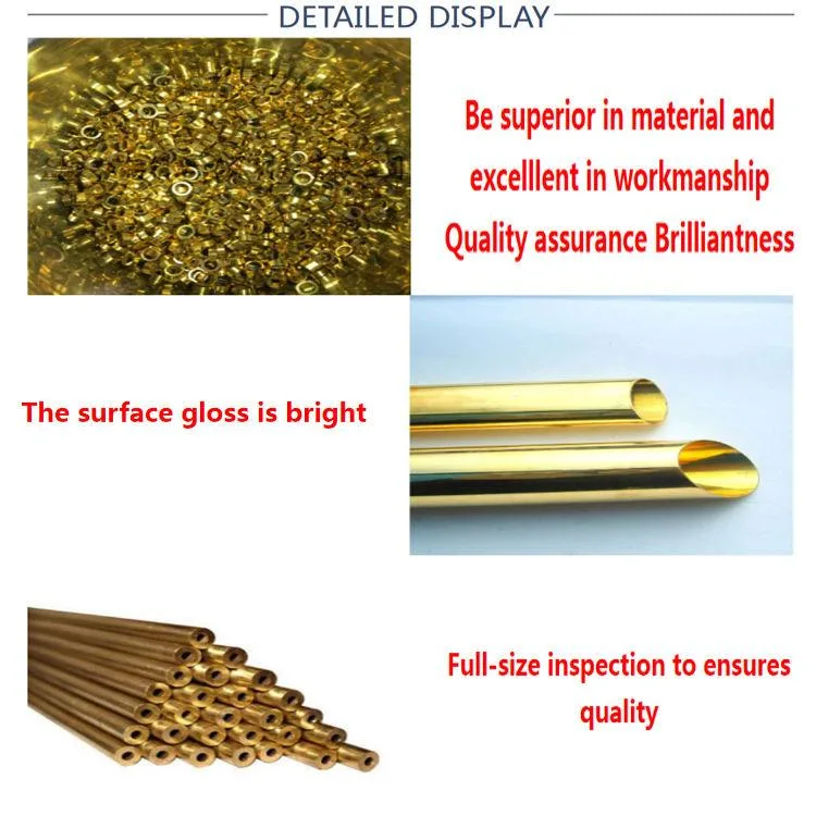 Pure Brass Tube 1/8.014 Inch Brass Tubing Seamless