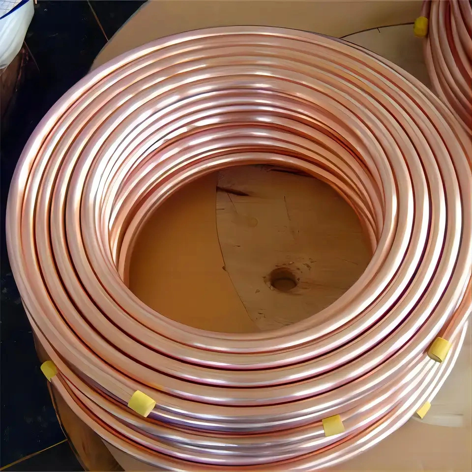 1/4 5/8 3/8 1/2 Inch Refrigeration Copper Tube Pancake Coil Copper Pipe Air Conditioner Copper Tube