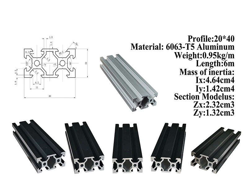 Aluminum Profile 6063/6061/6005/6060 T5/T6 Aluminum Seamless Tube