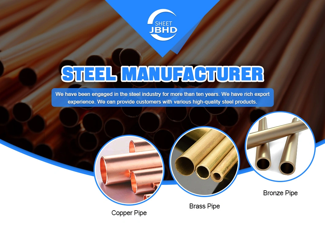 Brass Bronze C10100 C10200 C11000 C11300 C11400 C11500 Round Square Oval Copper Tube Cutting Processing Manufacturers Air Conditioning Copper Pipe Price