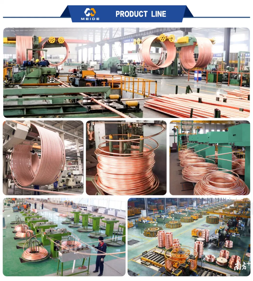 Copper Tube Hpb89-2 Hpb66-0.5hpb63-0.1hpb62-0.8hpb62-2 C12000 C10100 Brass Alloy Pancake Copper Pipe