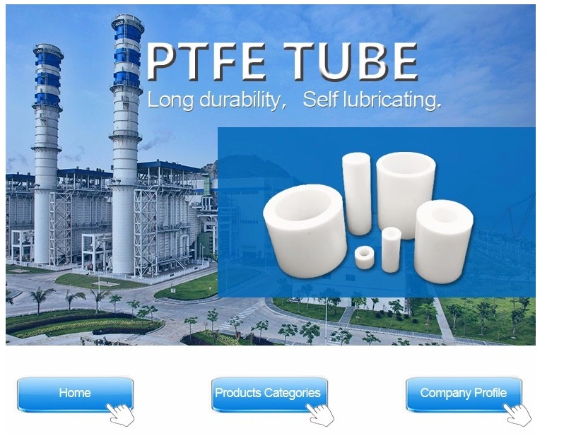 Factory PTFE+Glass+Graphite/Bronze+Polyimide Tubes PTFE Filled Tube