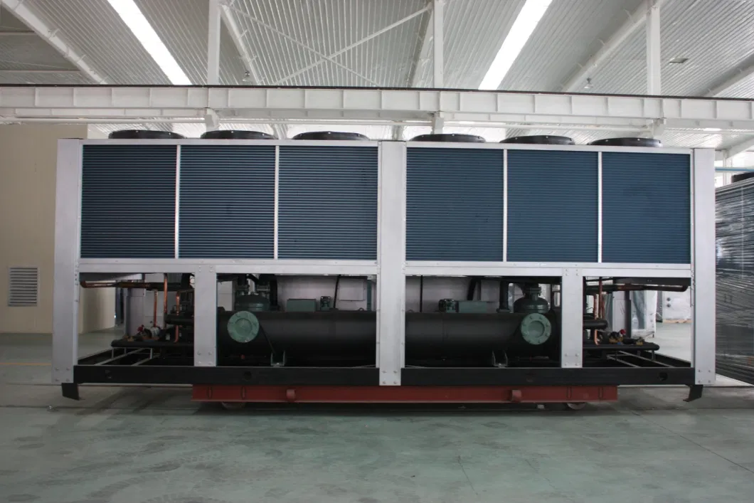 Ruidong Air Cooled Screw Chiller Good Quality Air Cooler Water Chiller Industrial Chiller High Efficiency Finned Copper Tube CE