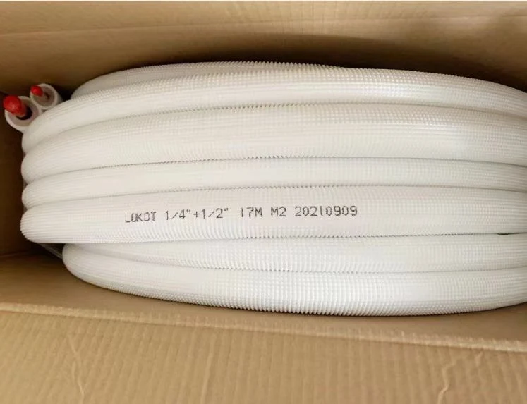 Insulation Air Conditioning Copper Coils ASTM B280 PVC Insulated Copper Tube