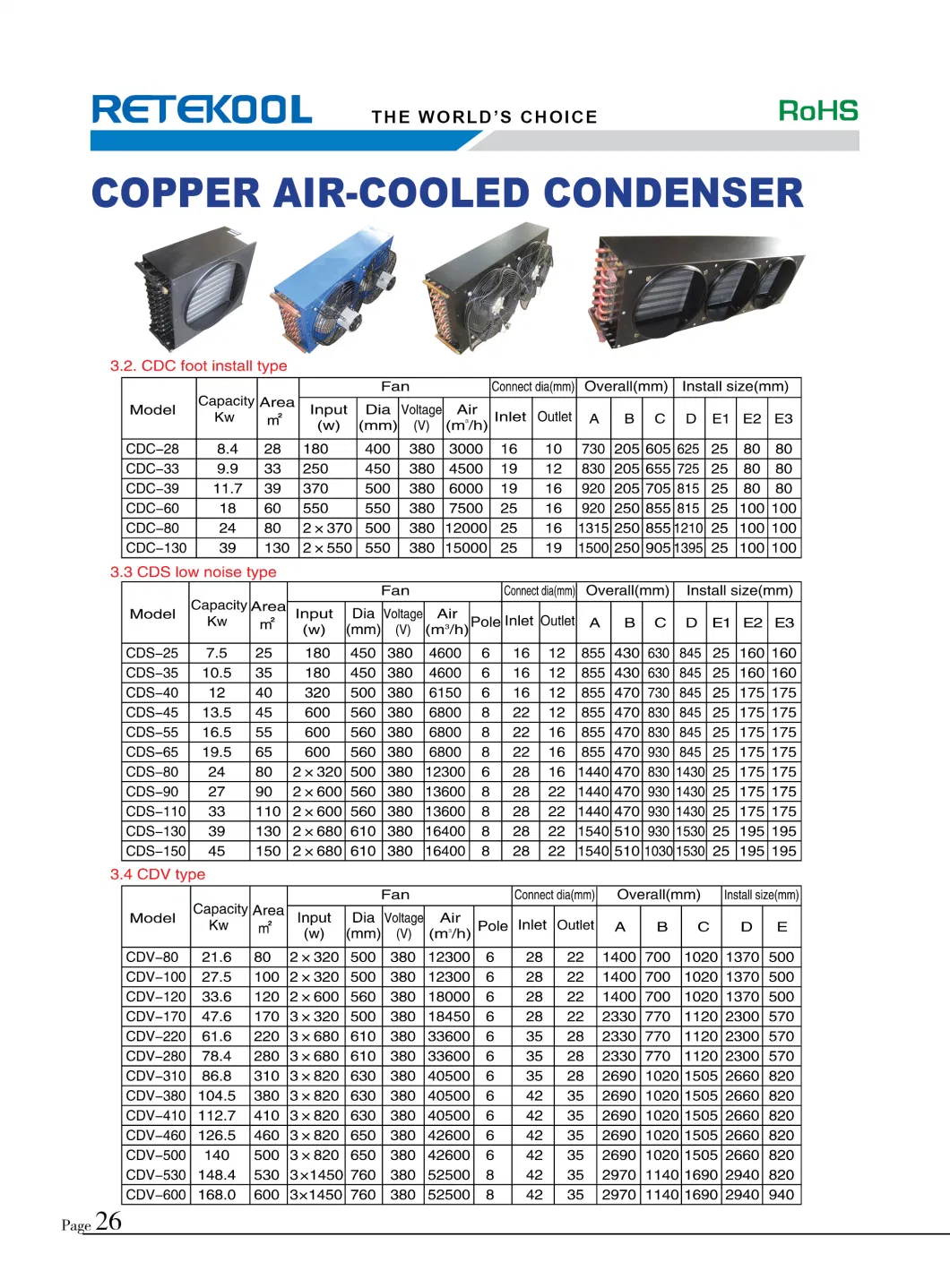 Air Conditioner Parts L Shape Copper Tube Aluminium Fin Evaporator