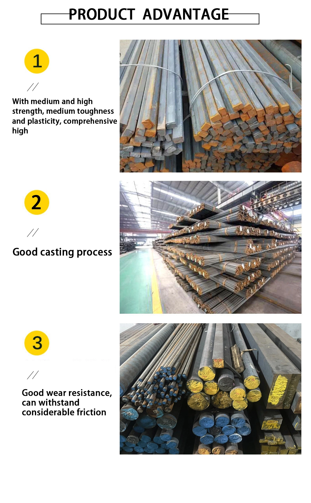 Ht350 Anticorrosive Coating Ductile Iron Bar