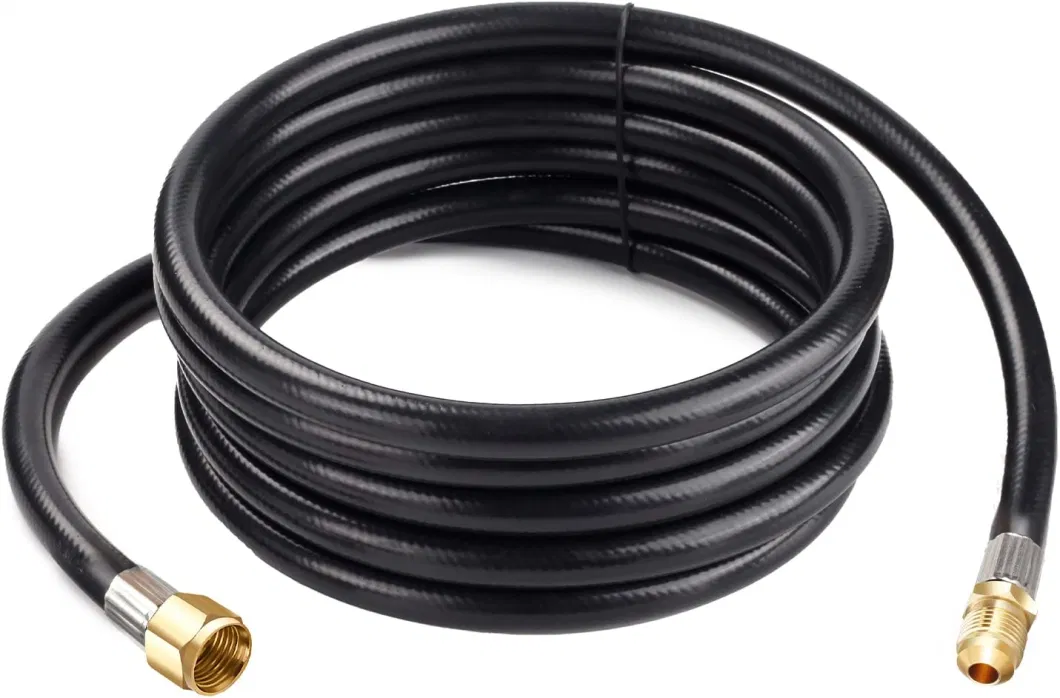 48 Inch Yellow Rind Flexible Stainless Steel Corrugated Gas Tube Connector Kit Hose for Stove, Dryer, Gas Water Heater