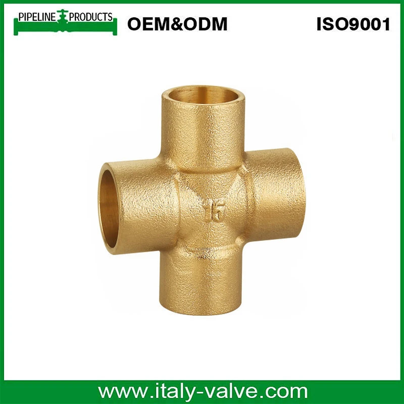 15mm Brass Equal Cross Copper Tube Fitting