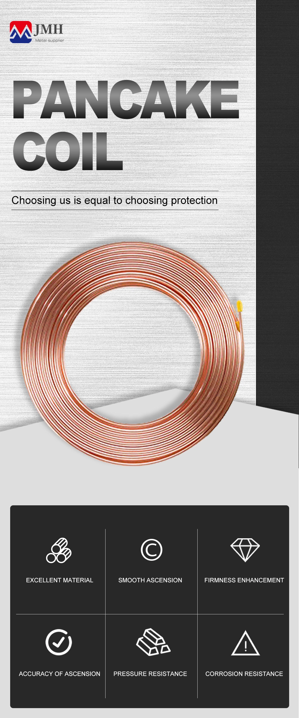 Pancake Coil Very Widely Usded Copper Tube Pipe