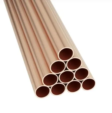 C10100 Hot/Cold Drawn Pure Straight Rigid 99.99% Content Hollow Copper Pipe/Tube for Air Conditioner