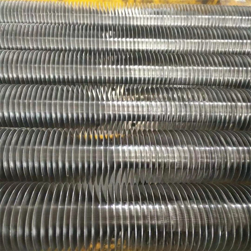 Copper Extruded Aluminum Fin Tubes Coiled Copper Finned Pipes for Cooling Heat Exchanger