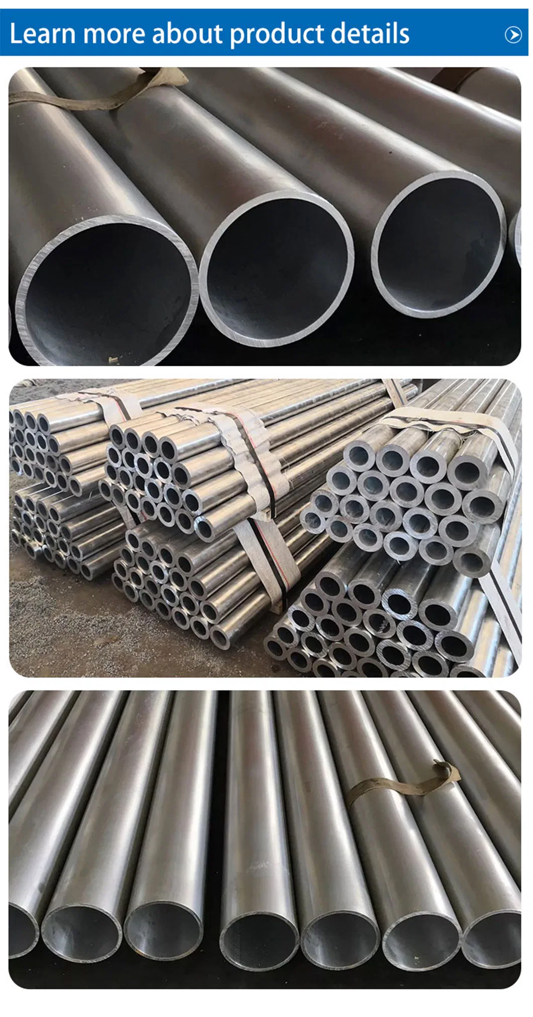 1050 1060 5083 Seamless Aluminum Alloy Steel Pipe/Tube