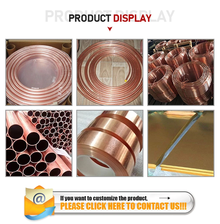 En 1057 6.35mm 3/16 Copper Tubing Coiled Pipe Tube