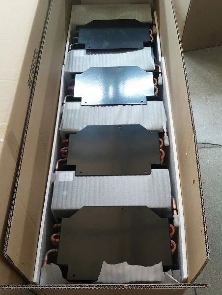 Air Conditioner Parts L Shape Copper Tube Aluminium Fin Evaporator