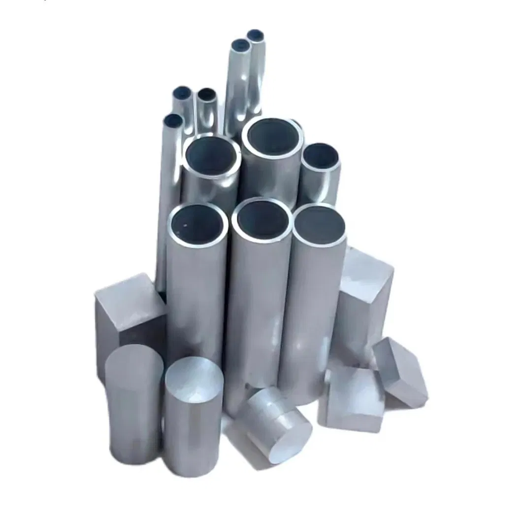 Customized Aluminum Extrusion Tube Black Color Powder Coated or Sliver Color Powder Coated