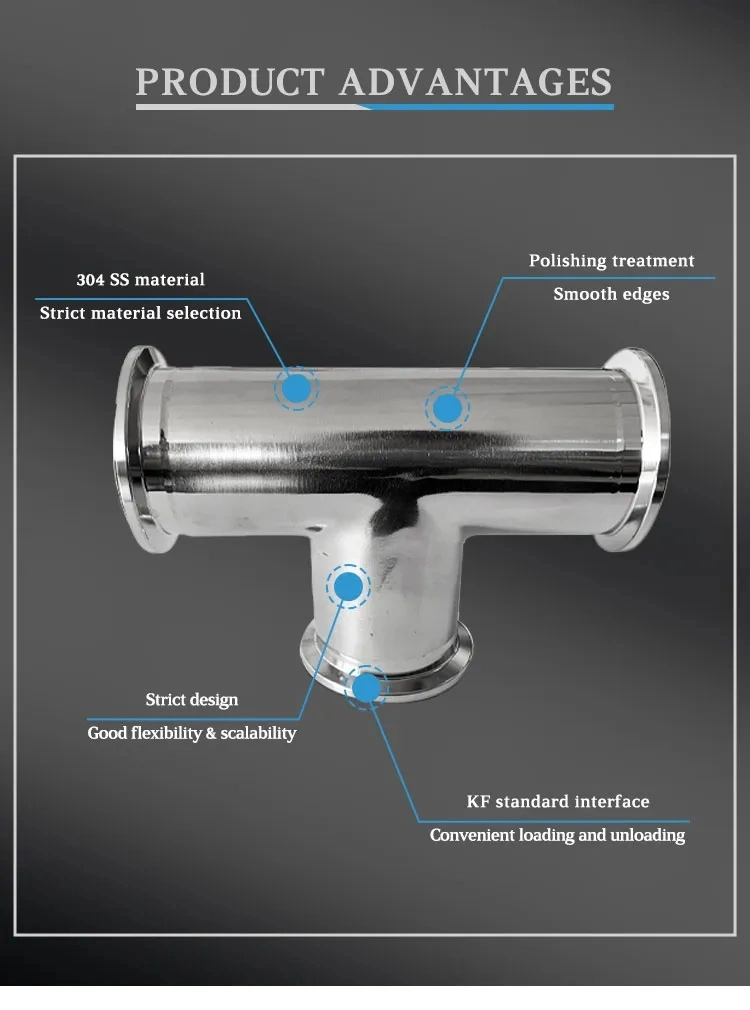 Copper V-Type Pressure Pipe Fittings Series Bend-Through Tee Joint Cap Cross Water Supply Pipe