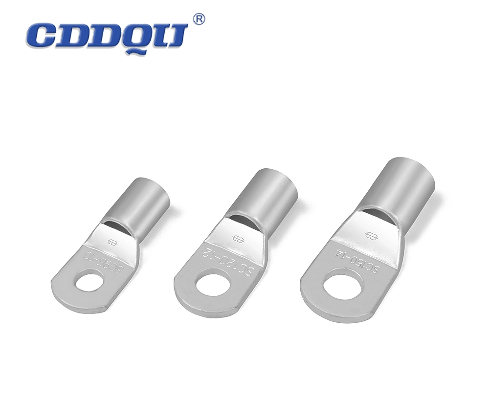 Tinned Copper Crimping Cable Terminal Lug, Battery Tube Ring Crimp Terminal Connectors