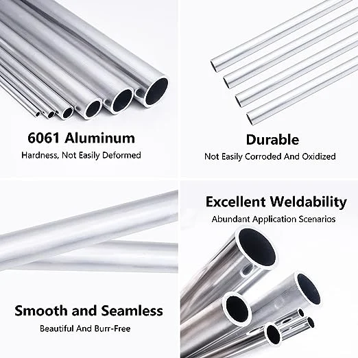 Aluminum Tube 6061 Aluminum Round Tube Large Diameter Seamless Non-Extrusion Aluminum Tube Sandblasted Aluminum Tube