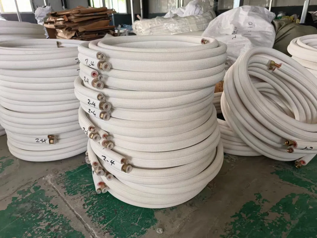 Air Conditioning Accessories Copper Connection Pipe for Air Conditioning Coated Insulation Copper Tube