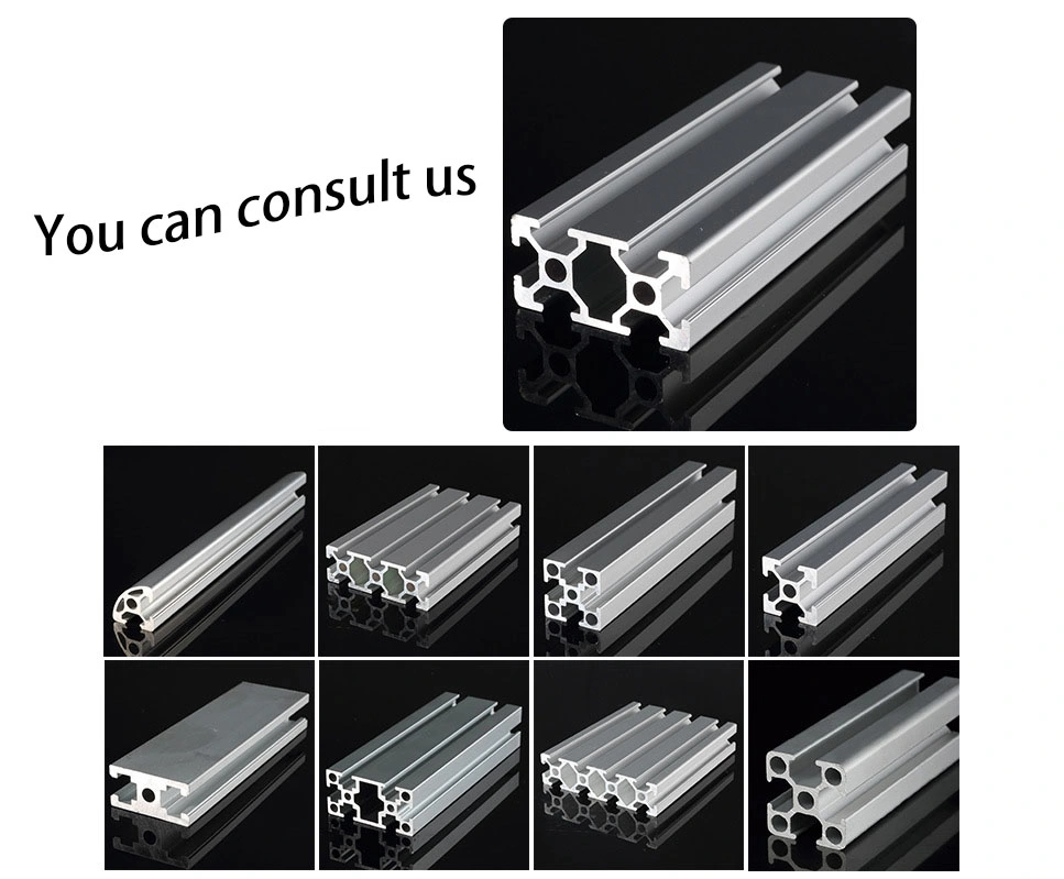 100 Series T-Slot Aluminium Square Tube Brackets Profile Building Material