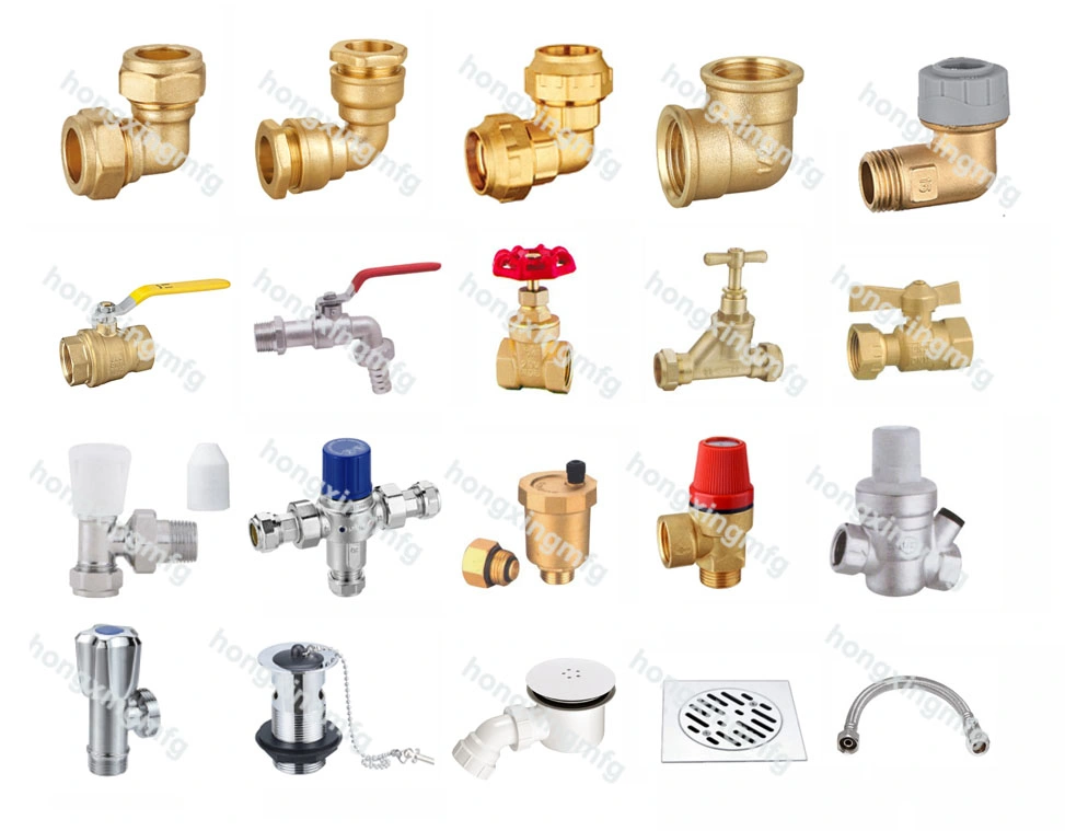 Full Range Quick Press Crimp Pushfit Compression Pb Fit Elbow Tee Adapter Pb Fittings for Plastic Pipe or Copper Pipe