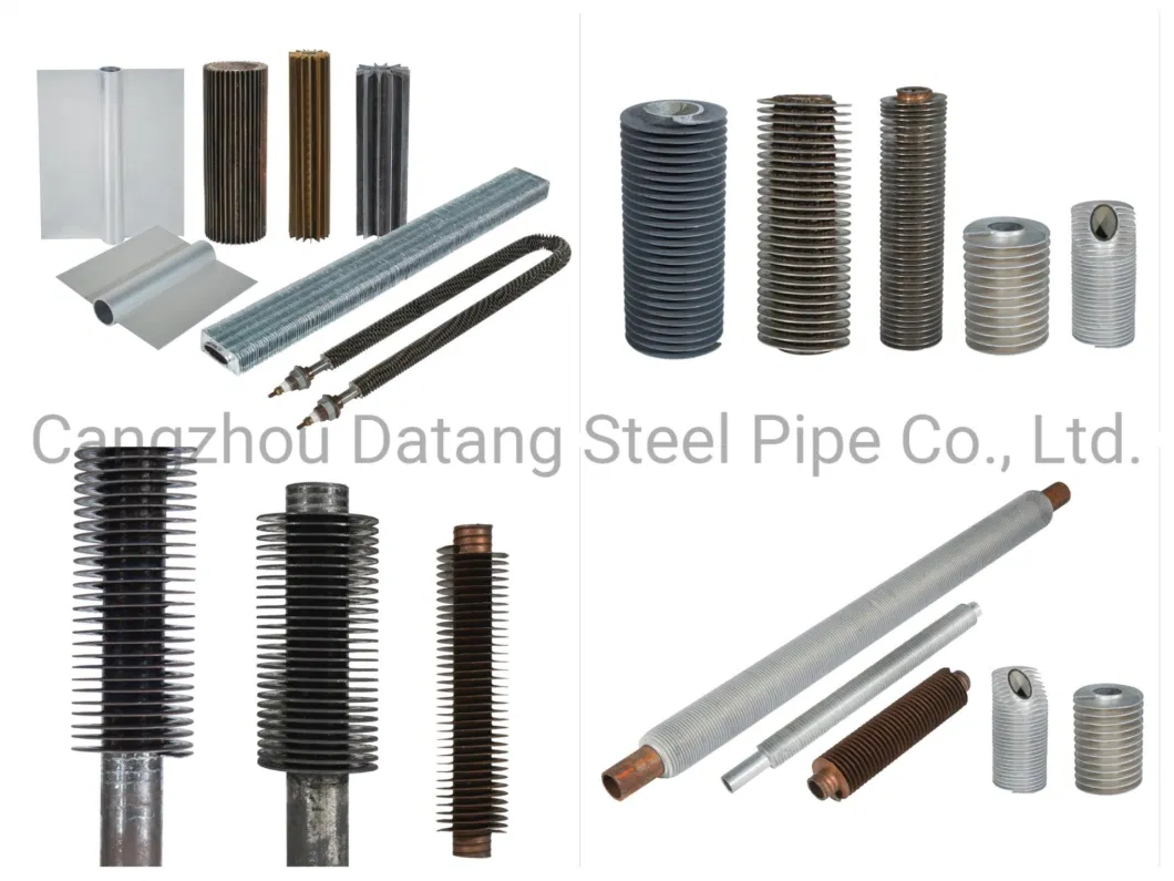 Brazing Elliptic/Elliptical/Oval Finned Tube with Rectangular Fins for Air Cooled Heat Exchanger