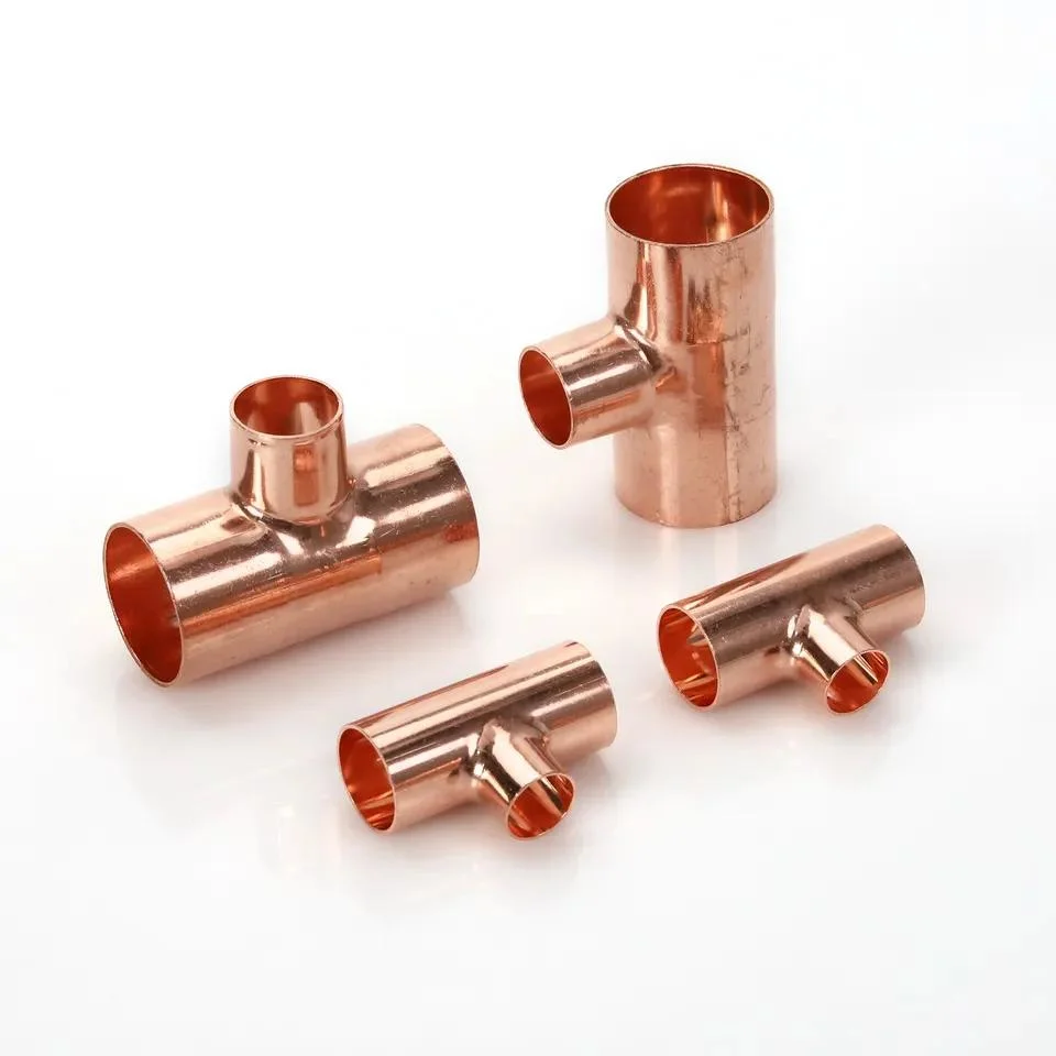 Factory Customization Tee T Shape 1/2&quot; to 4&quot; Multi-Size Copper Pipe Fittings