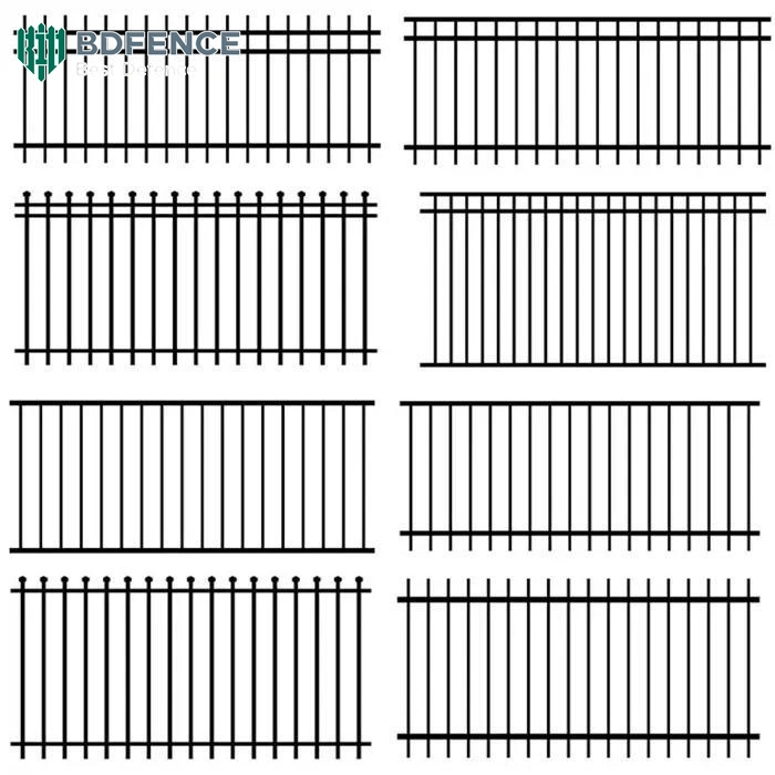 Custom Size Villa Spear Tubular Fence and Gate Aluminium Welding Steel