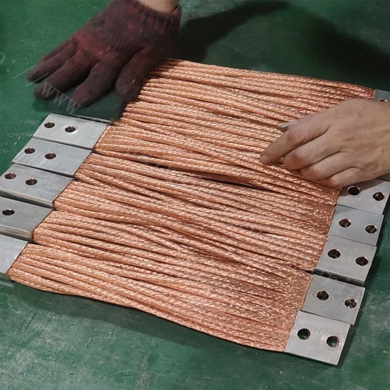 Flexible Tinned Copper Braided Earth Strap for Solar Power