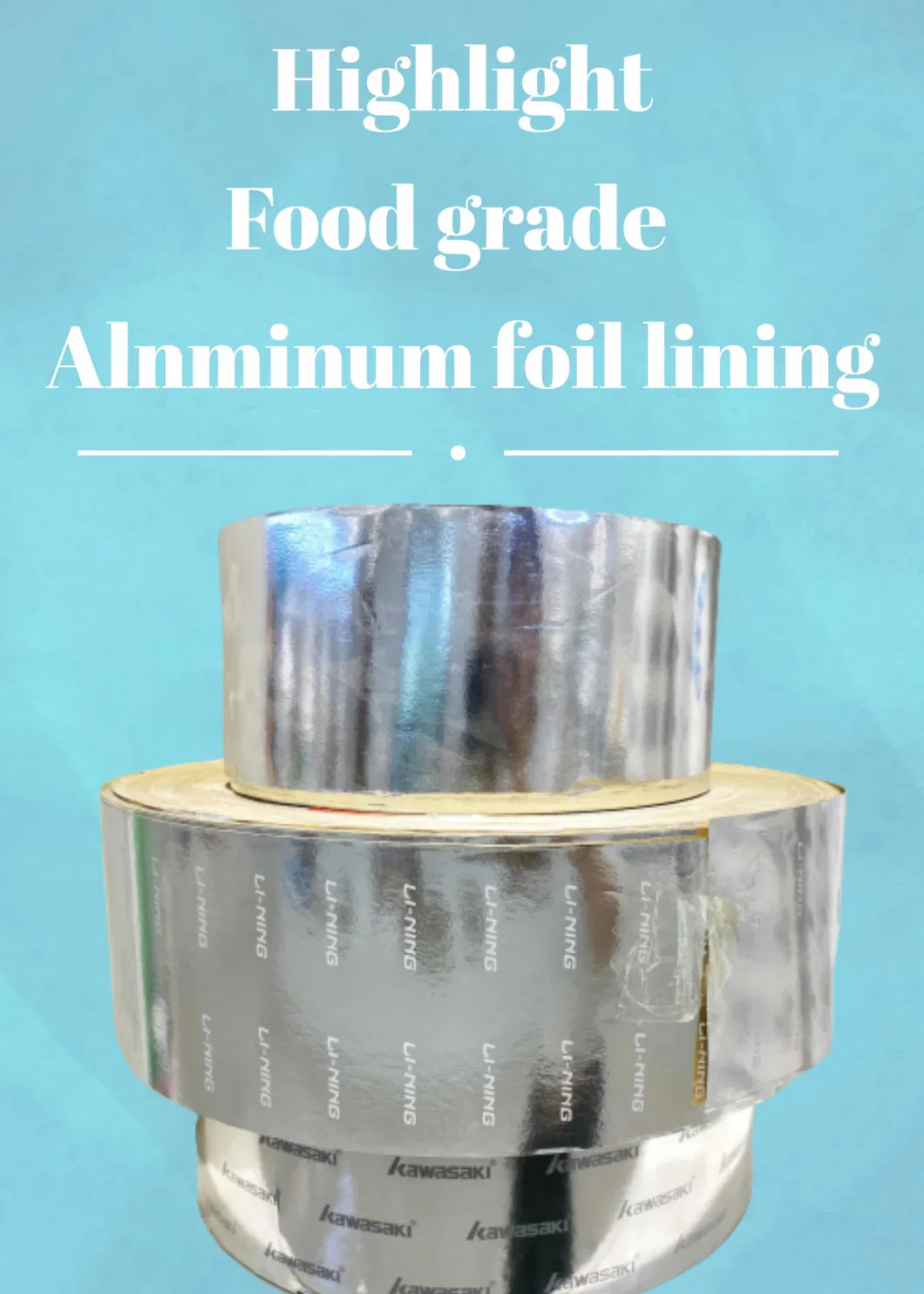 Laminated Film Roll Aluminum Foil Packaging Material for Paper Tube