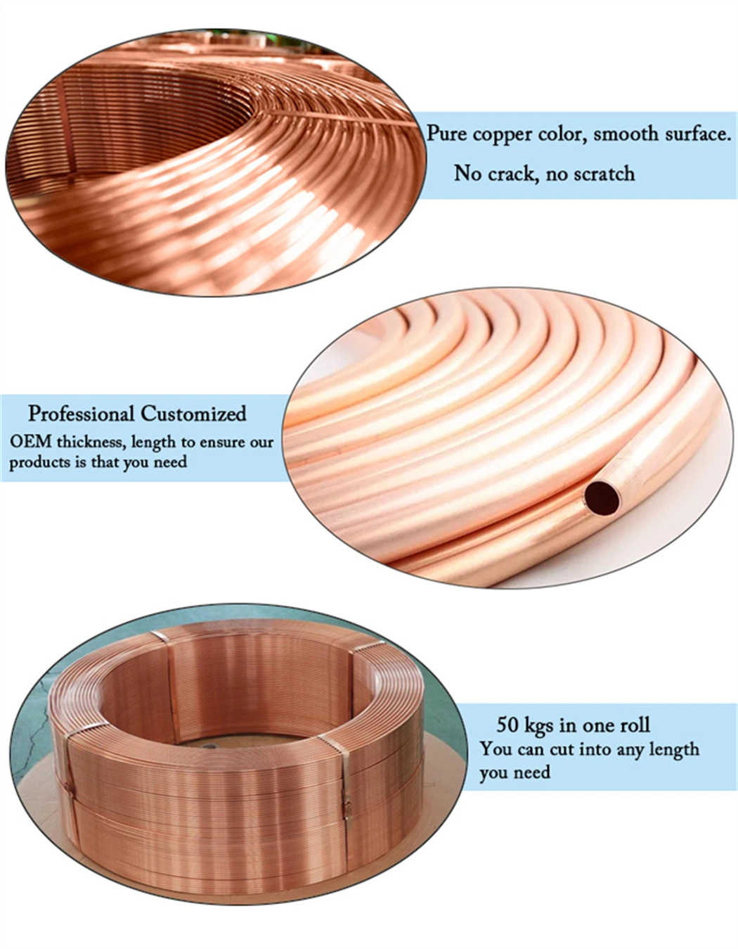 Copper Tube Copper Cooling Tube Dhp Copper Tube