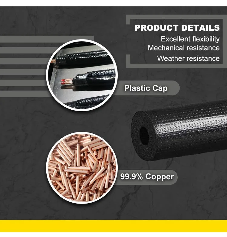 Durable/Highly Flexible/Moisture Resistant Copper Pipes for Air Conditioning Connections