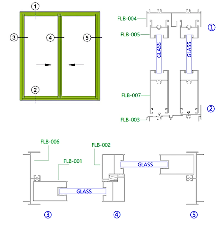 Good Price Powder Coated Aluminum Profile for Doors Windows and Aluminum Tubular