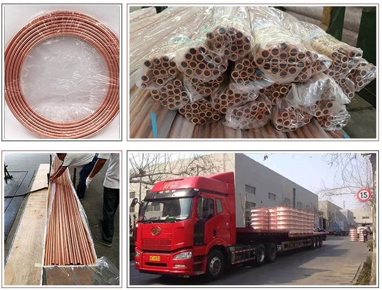 Copperair Conditioner Cooper Pipe 6mm 15mm 22mm 25mm AC Copper Pancake Rolls Coil Tube Pipe