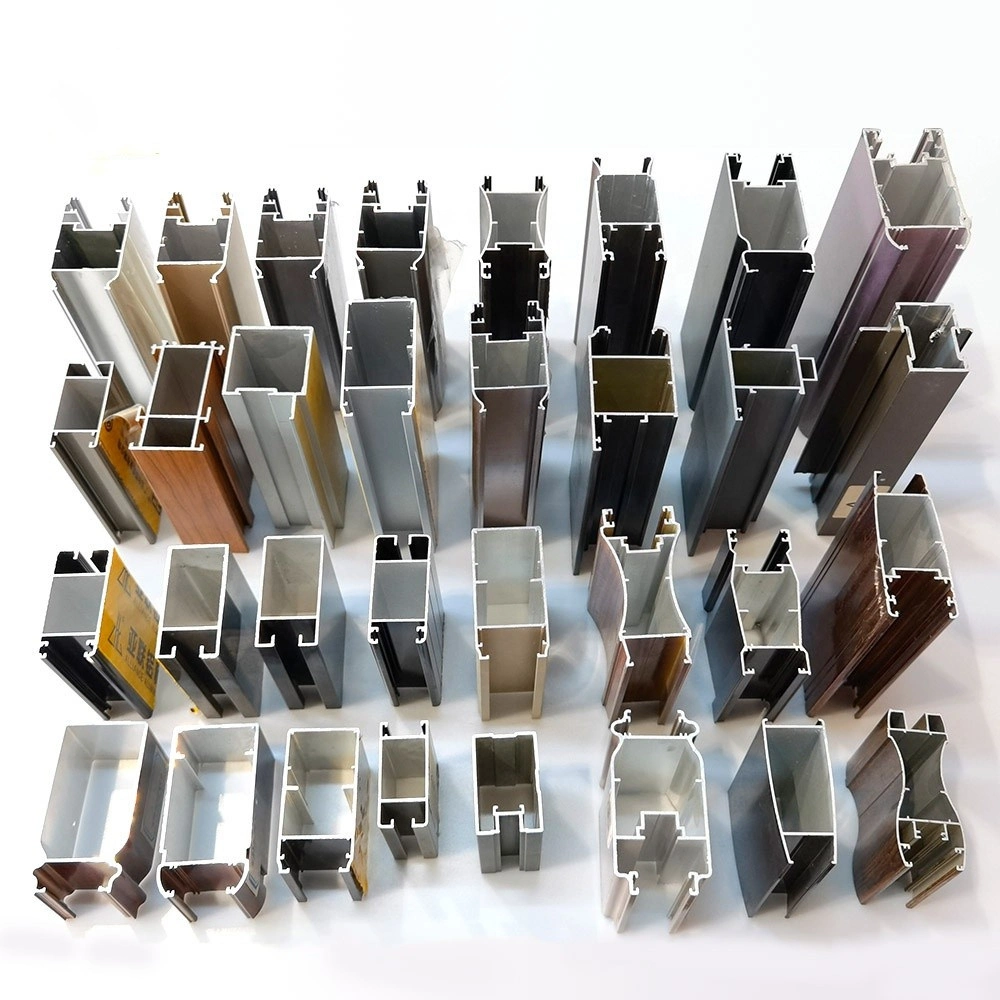 6063 Extrusion Aluminium Pipe Profile Rectangle Wood Grain/Powder Coated Hollow Tube